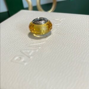 Pandora Golden Yellow Faceted Murano Charm